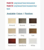 RESIDENTIAL GARAGE DOOR Choice – Model 58/59 - Concore Garage Doors