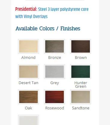 RESIDENTIAL GARAGE DOOR Aristocrat – Presidential Concore Garage Doors