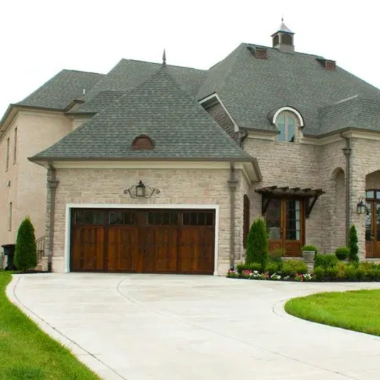Home carriage house wood doors