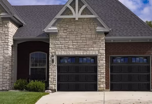 deluxe series garage doors – affordable carriage house style in london | concore garage doors